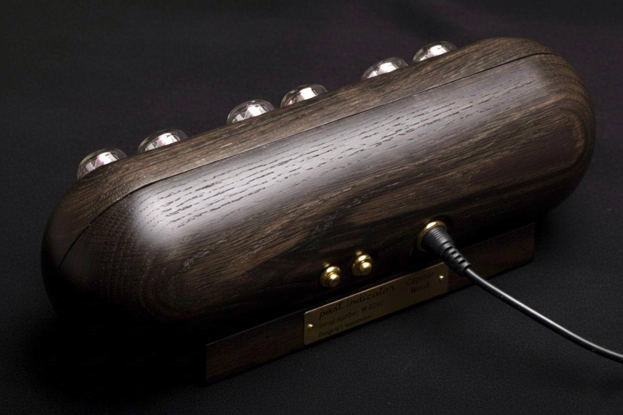 Capsule: Bog Oak nixie clock, view 3