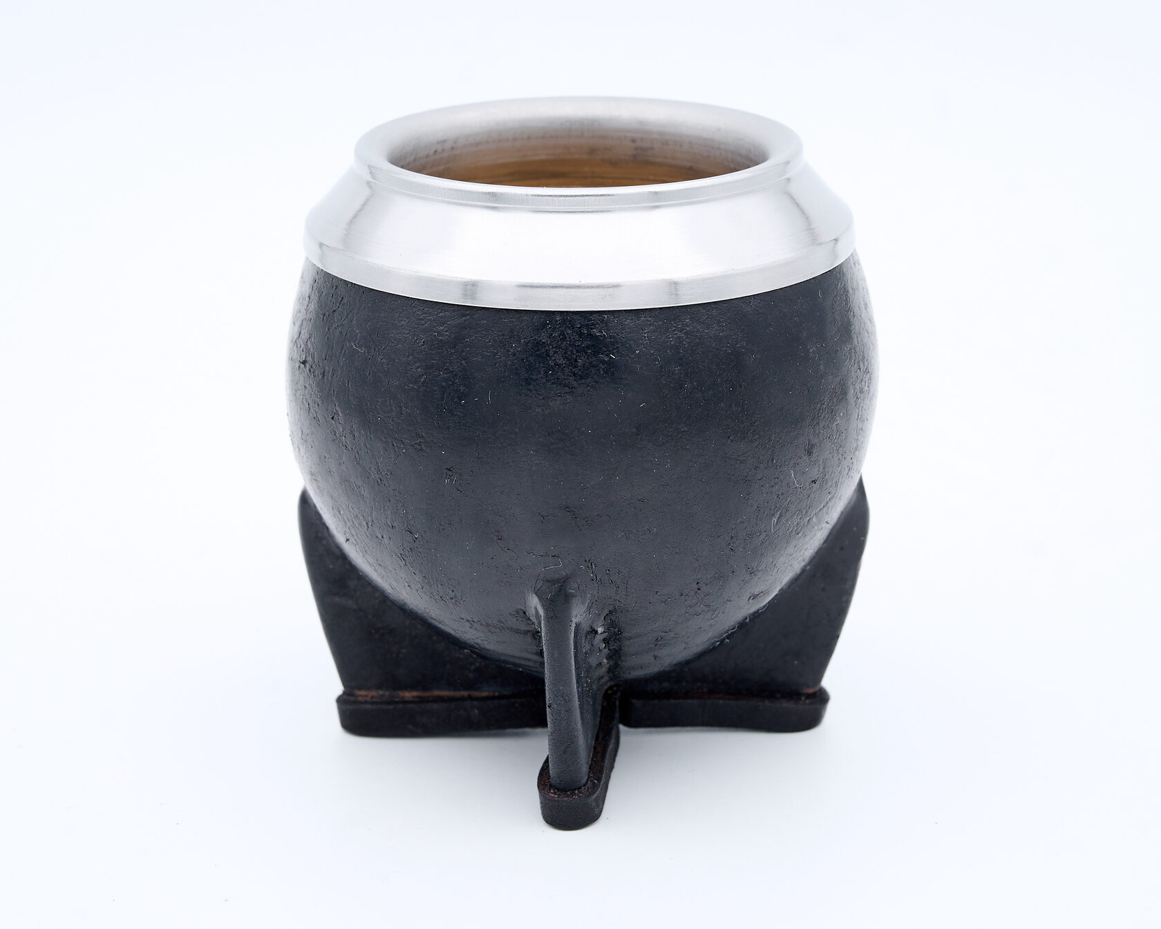 Мате (калабас) Торпедо. Тыква, нержавейка. Черный