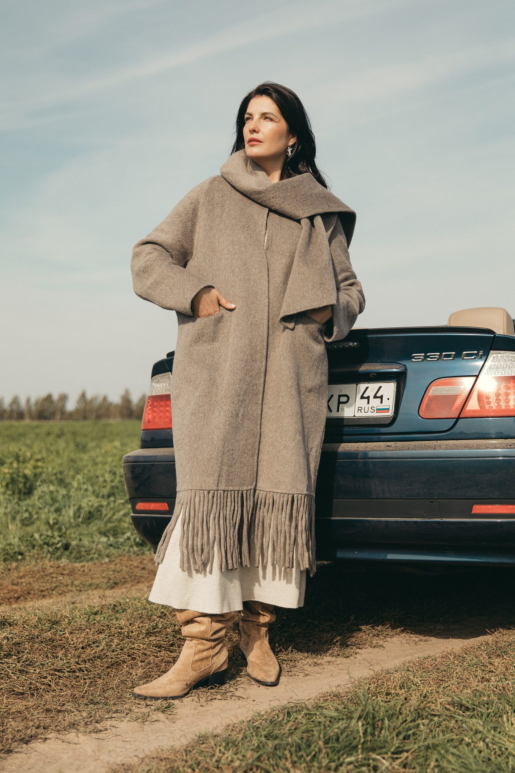 Пальто «Гранд Каньон» с шарфом