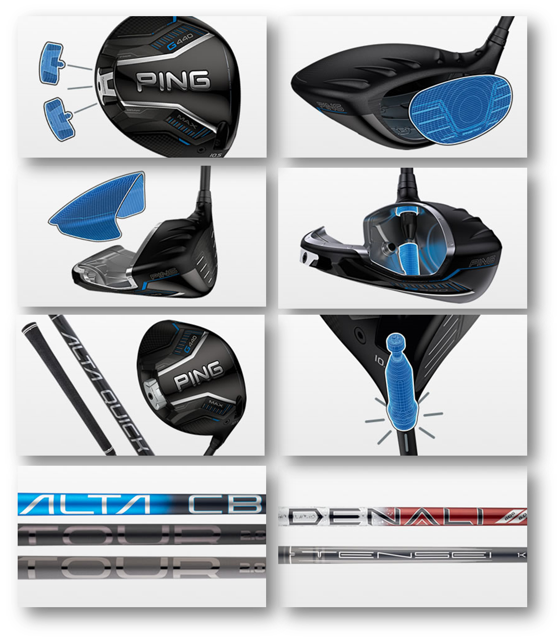 Технологии женского драйвера Ping G440 MAX HL