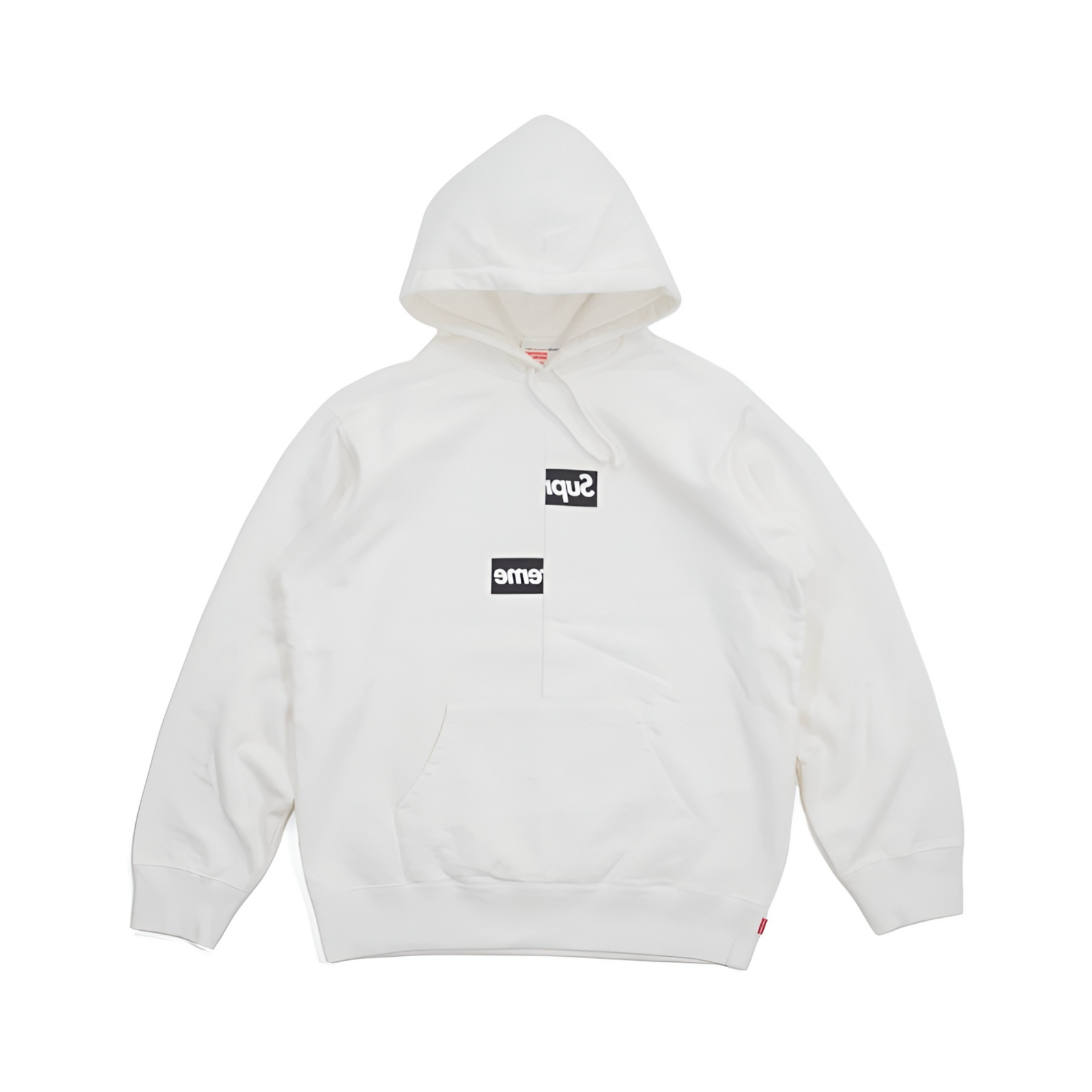 Supreme x Comme des Garcons Shirt Split Box Logo Hooded Sweatshirt White