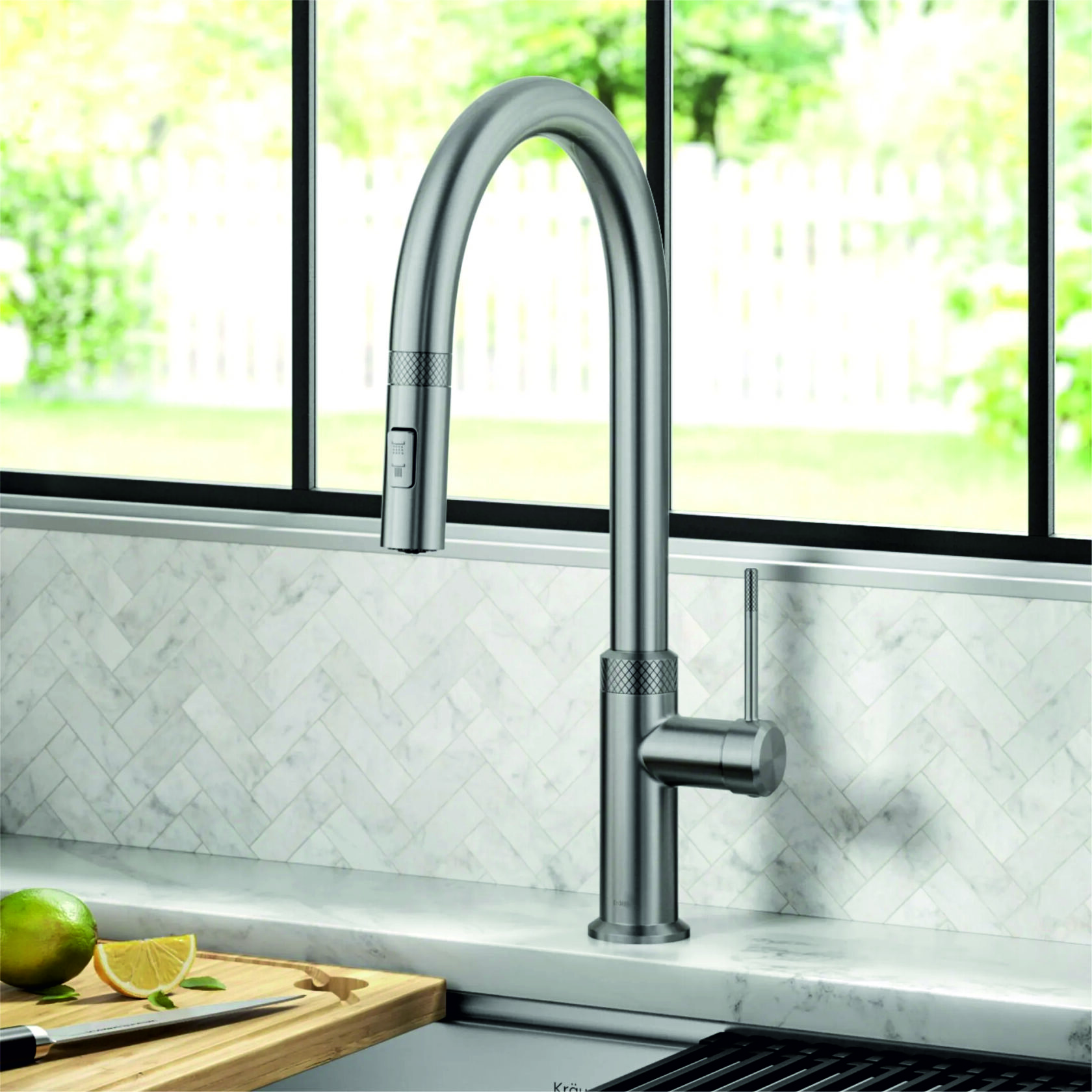 Кухонний змішувач Kraus KPF-2654SFS - изображение 6