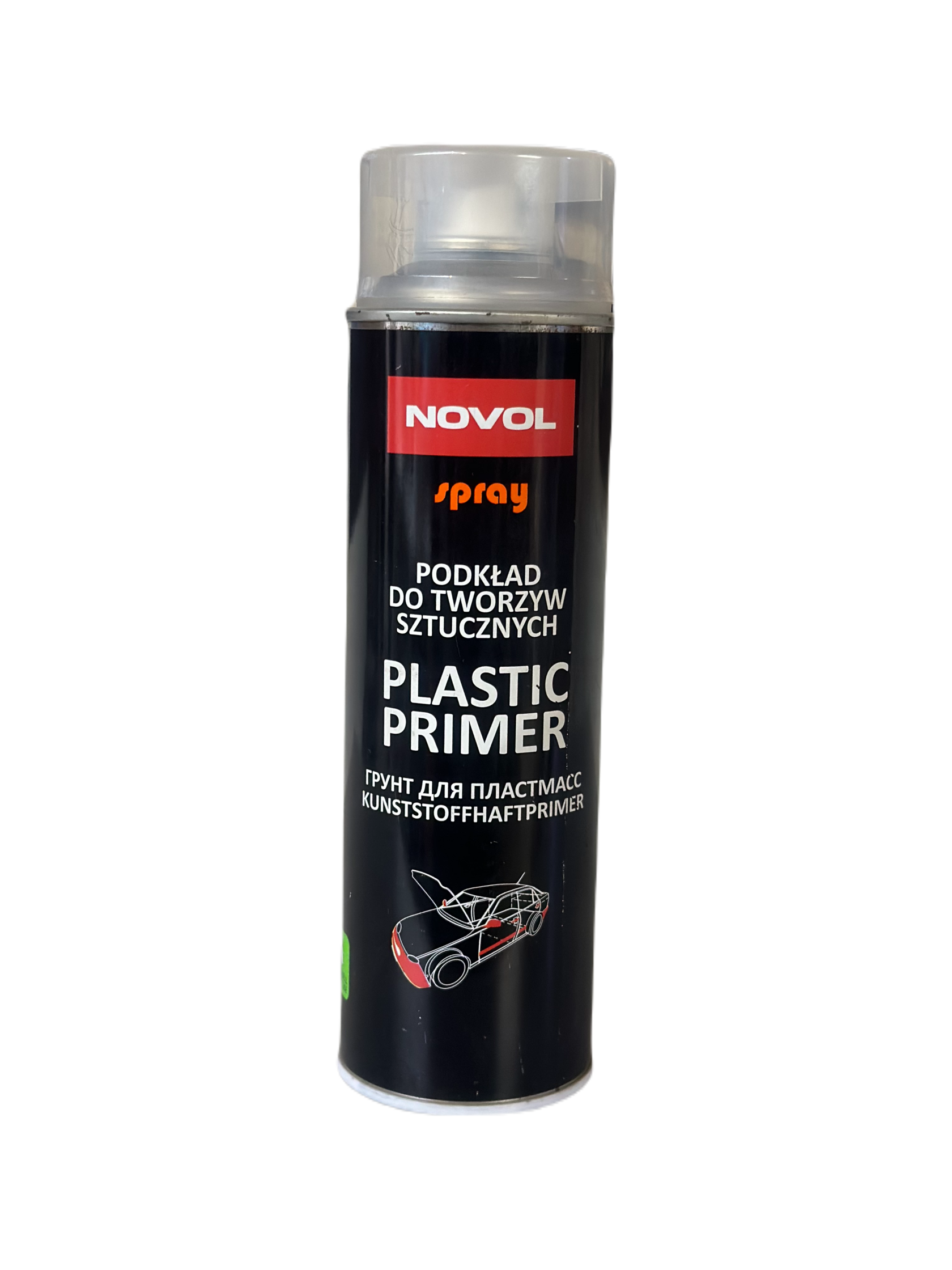Грунт увеличивающий Отгезию В АЭРОЗОЛЕ NOVOL SPRAY 0,5л(пластик праймер)