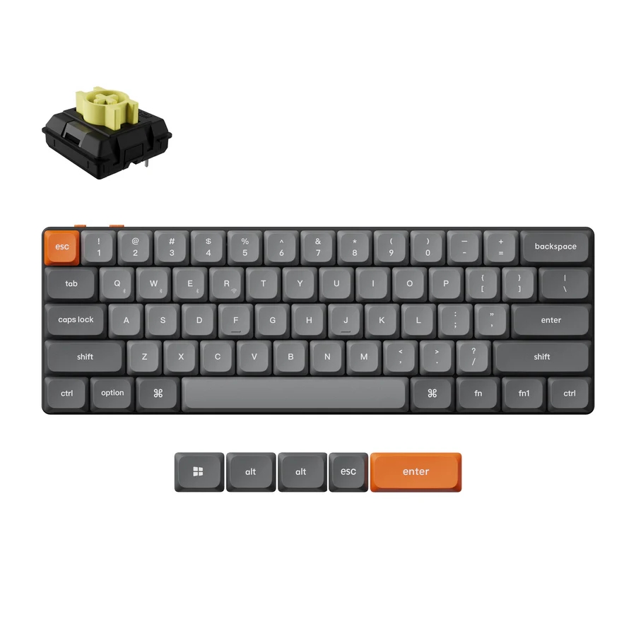 Keychron K9 Max — низкопрофильная механическая клавиатура 60% с