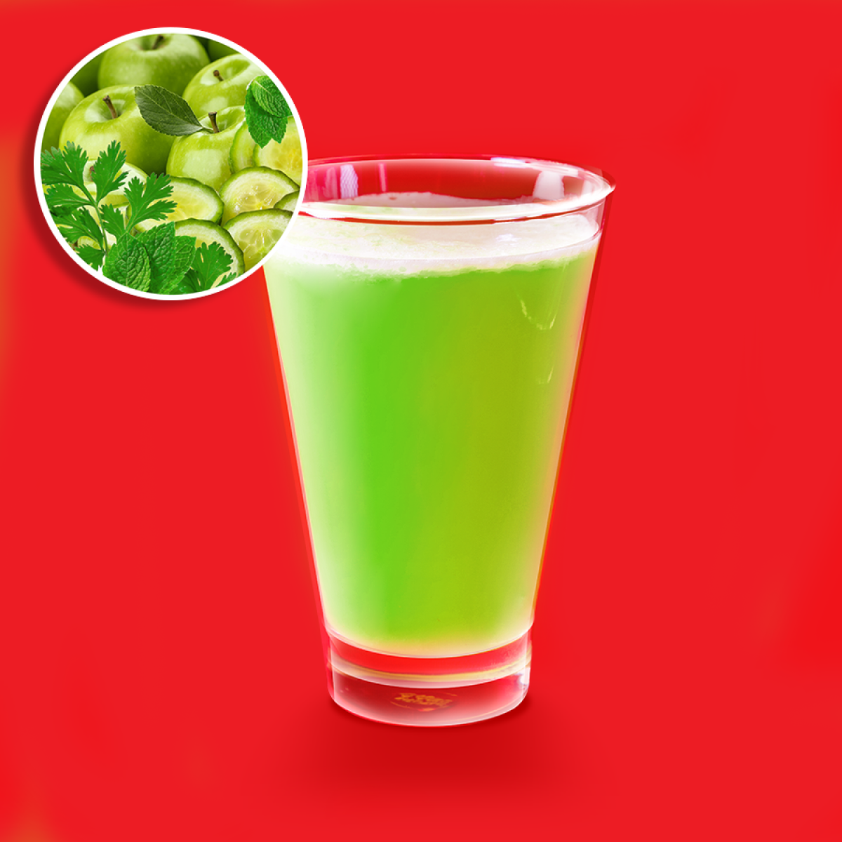 Зелёный свежевыжатый сок