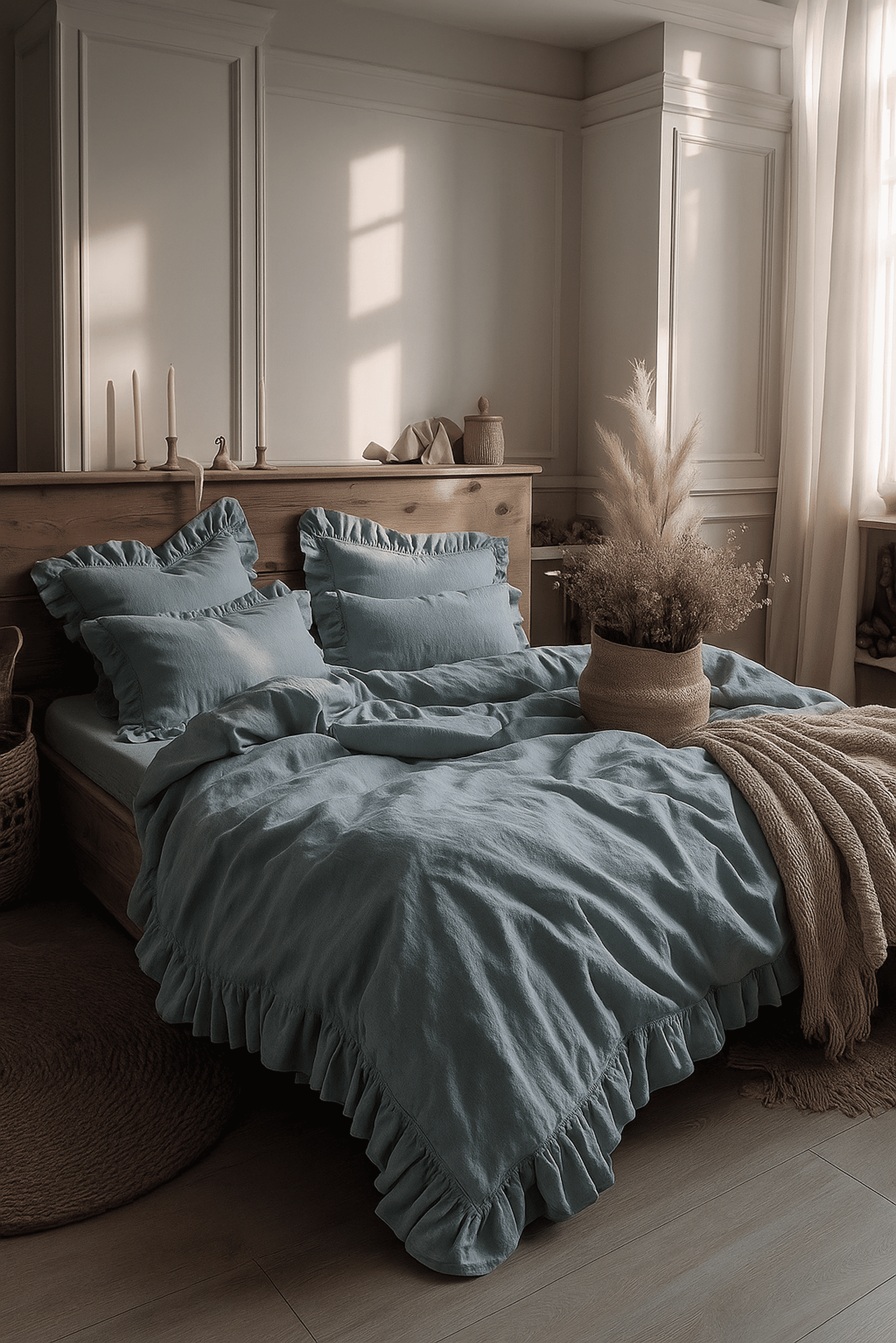 Комплект постельного белья из варёного хлопка Rainyday Ruche 17400₽