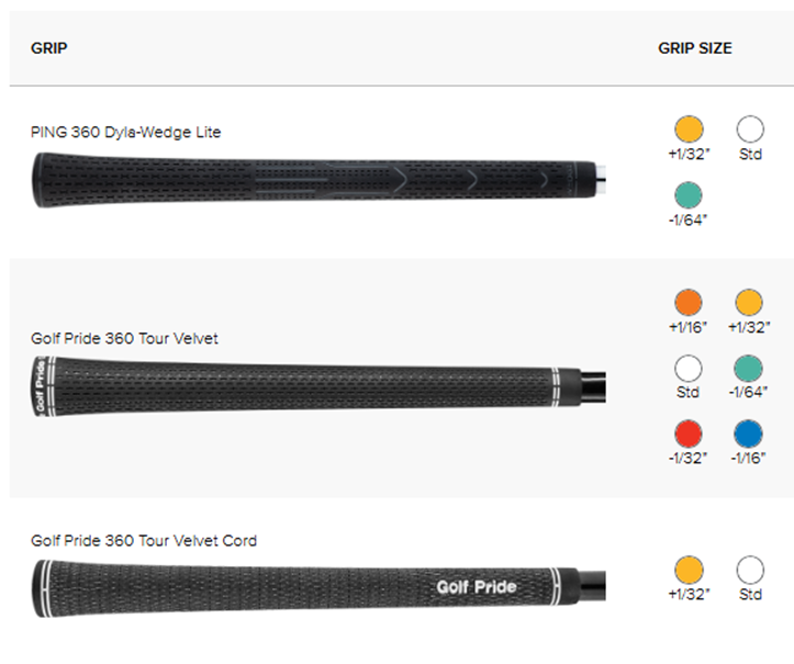 Грипы графитового Ping S159 Black