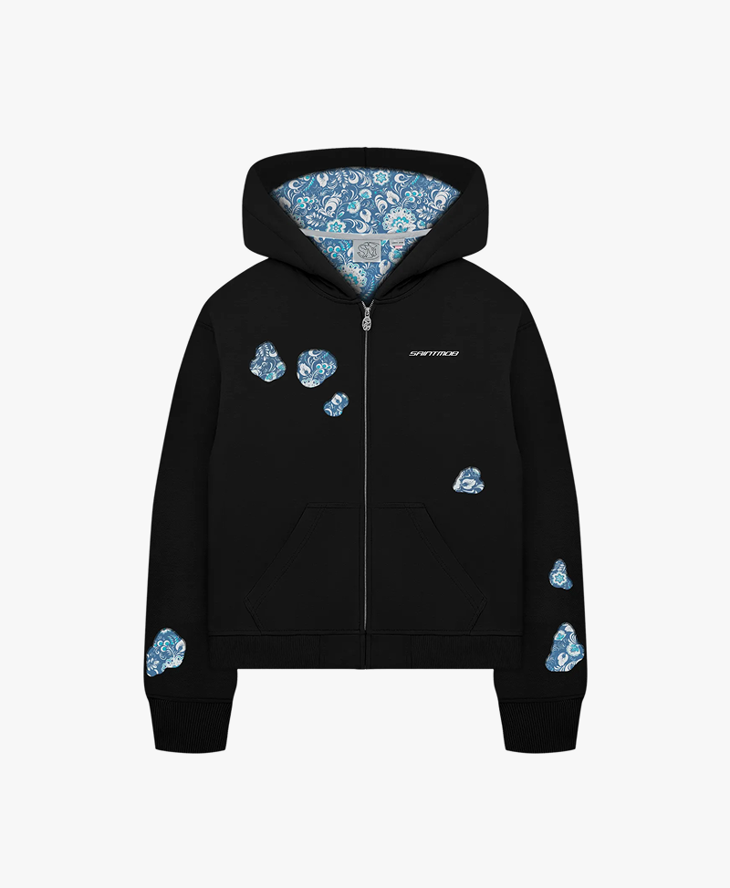 Eclipse' Zip Hoodie Black
