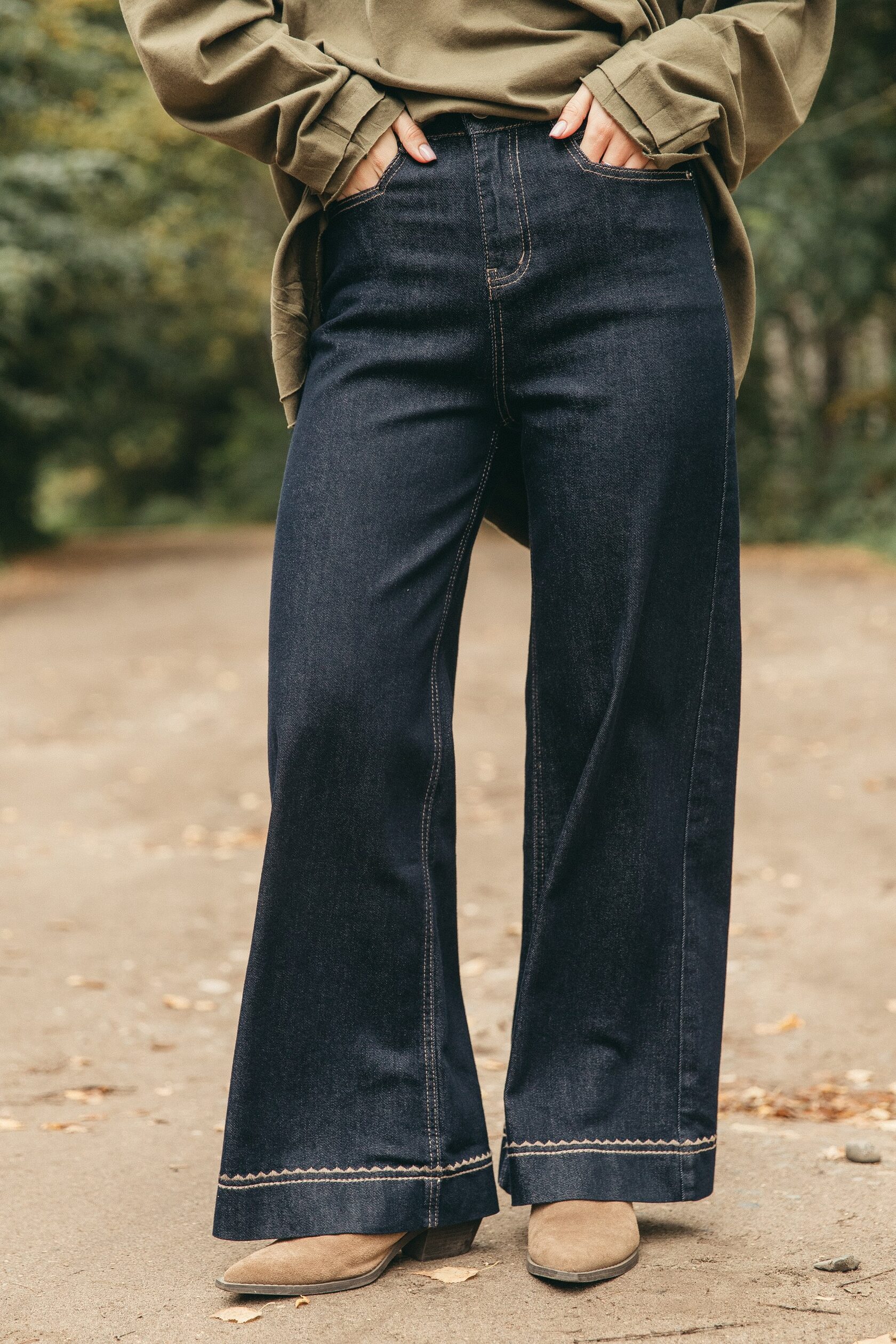 Джинсы палаццо PB «Этно»