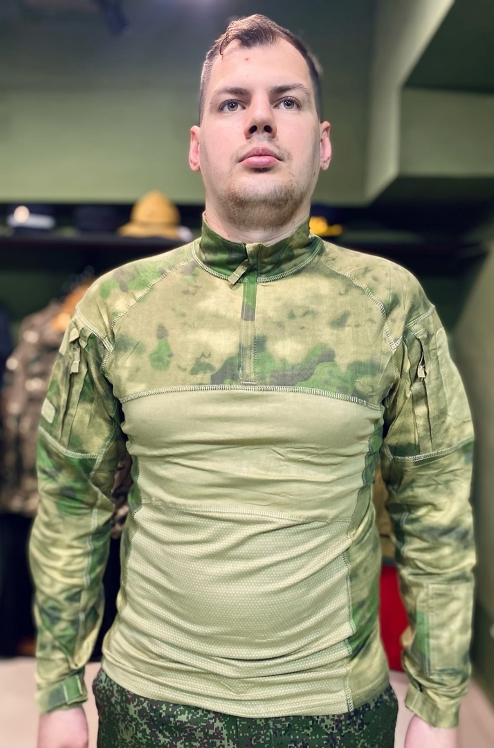 Тактическая рубашка серый туман с прорезиненными локтями - купить в ...