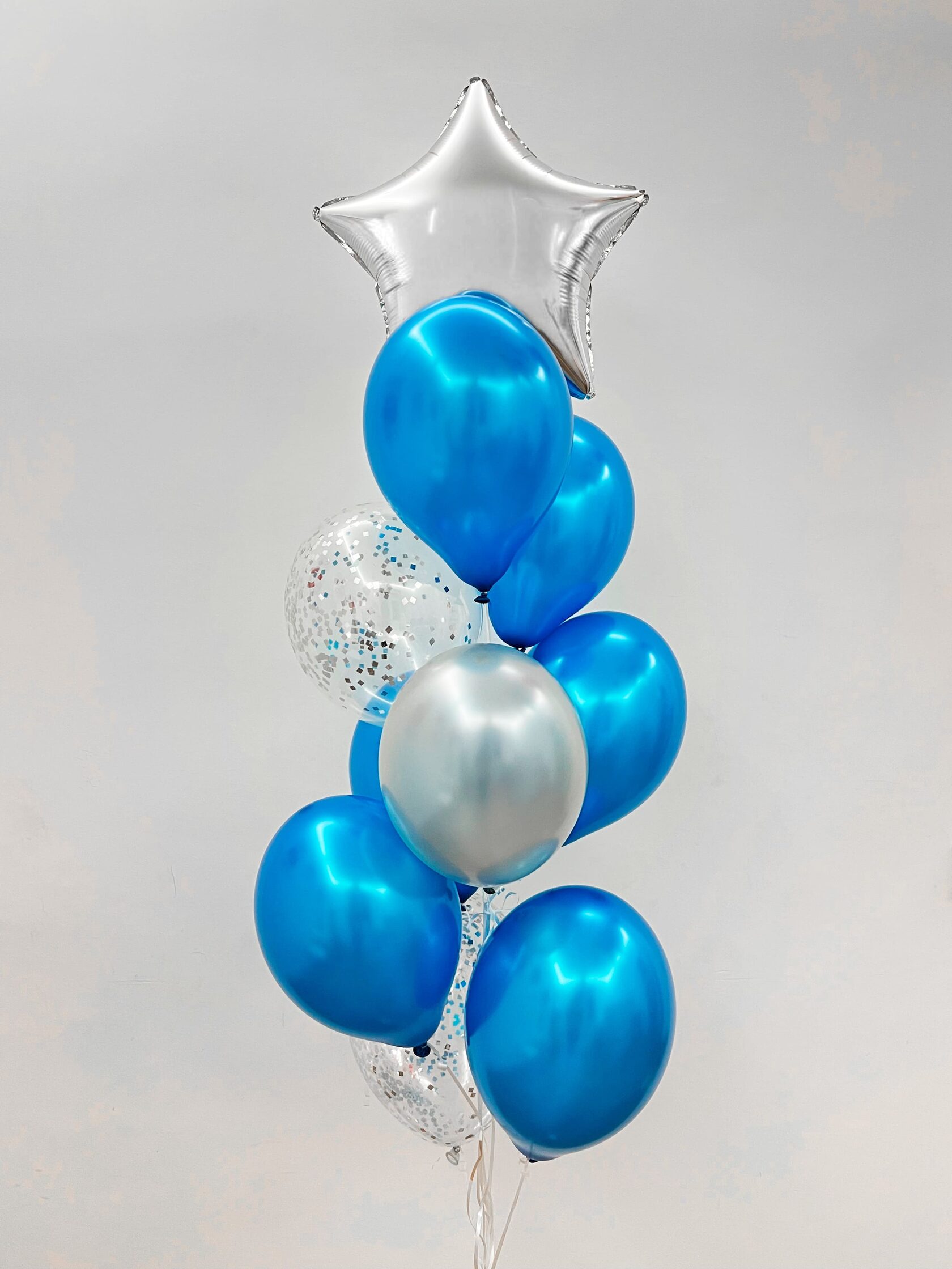 фонтан из воздушных шаров на день рождения пиво Фонтан из шаров «Голубой» - 10 шаров