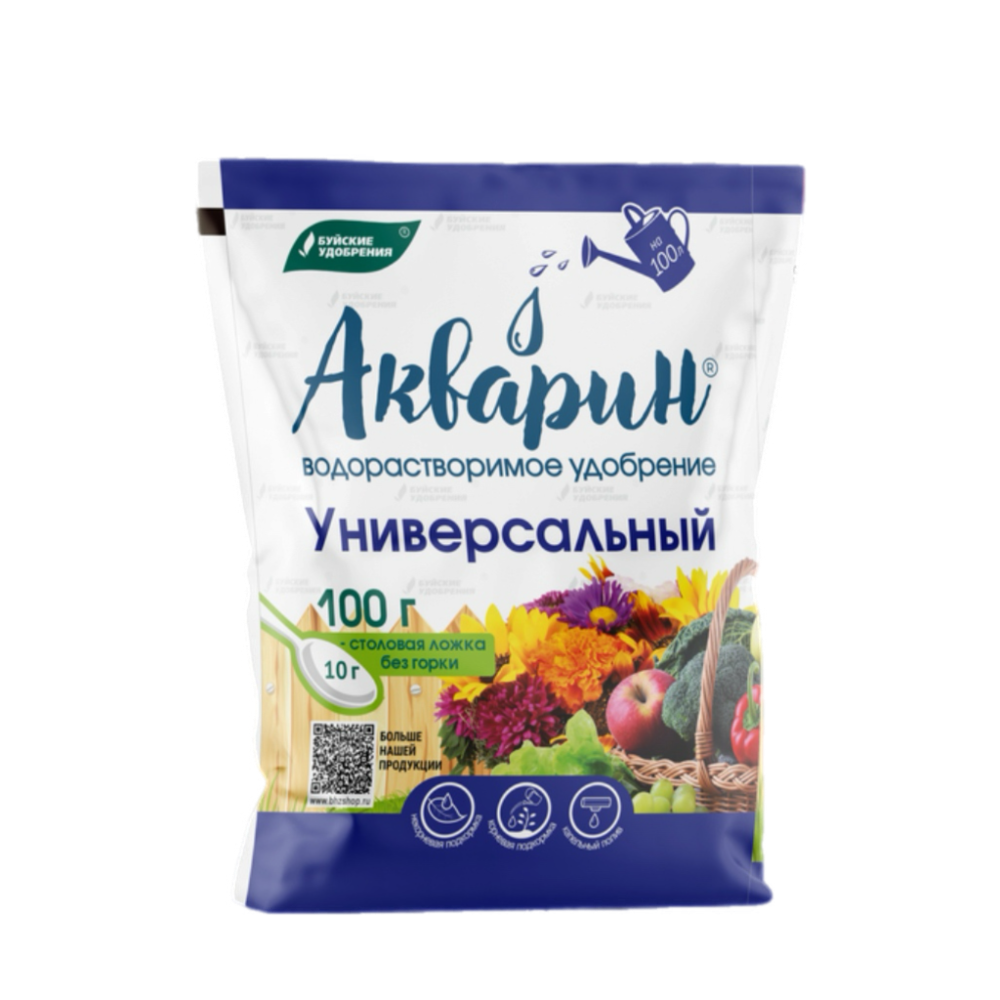 Акварин универсальный, буйские удобрения, пакет 100 г