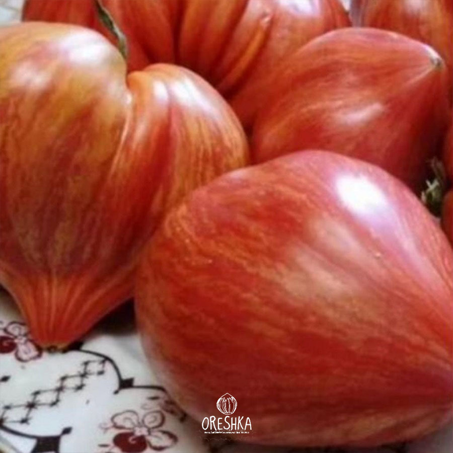 Crushed Heart tomato fresh salad plate raspberry pink golden spectacular