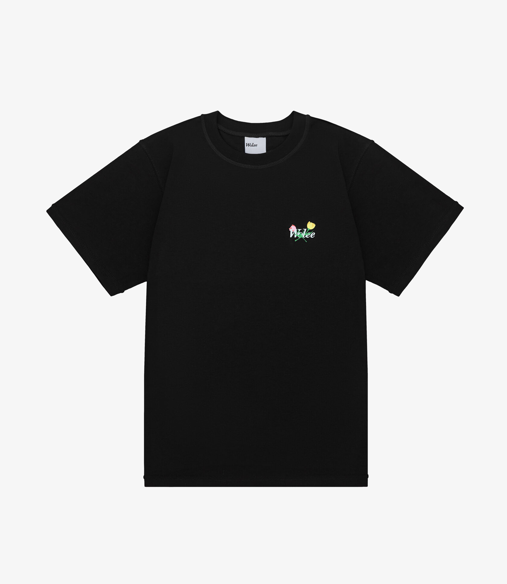 TEE FLOWER LOGO / BLACK