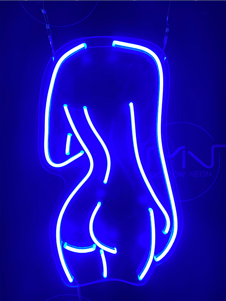 Неоновая вывеска \"Фигура голой девушки\" — купить готовую или сделать на ...