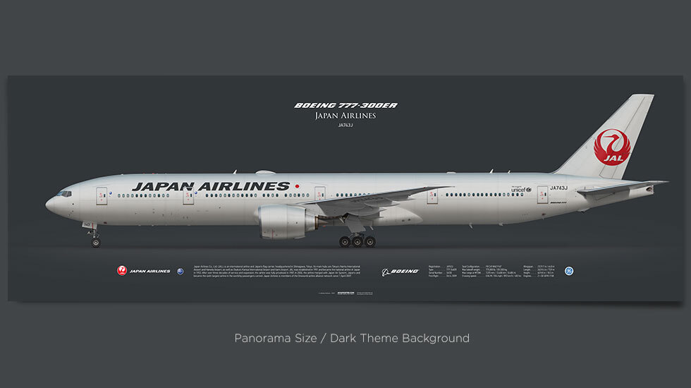 Japan Airlines Boeing 777-300ER JA743J | Aviaposter