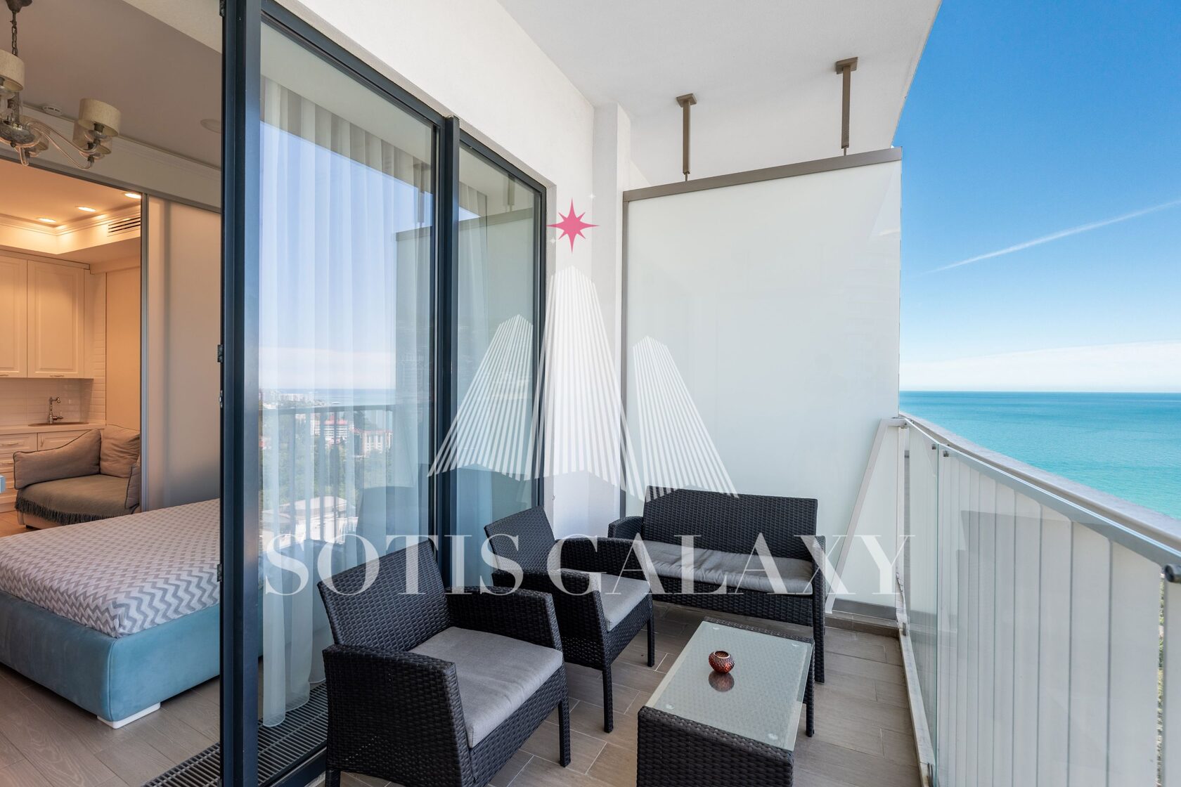 Студия с видом на море в ЖК Актёр Гэлакси