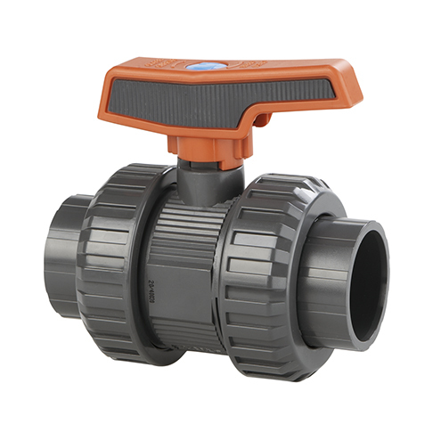 Кран шаровой STD, ПВХ, PE-EPDM, D 63 мм, PN 16