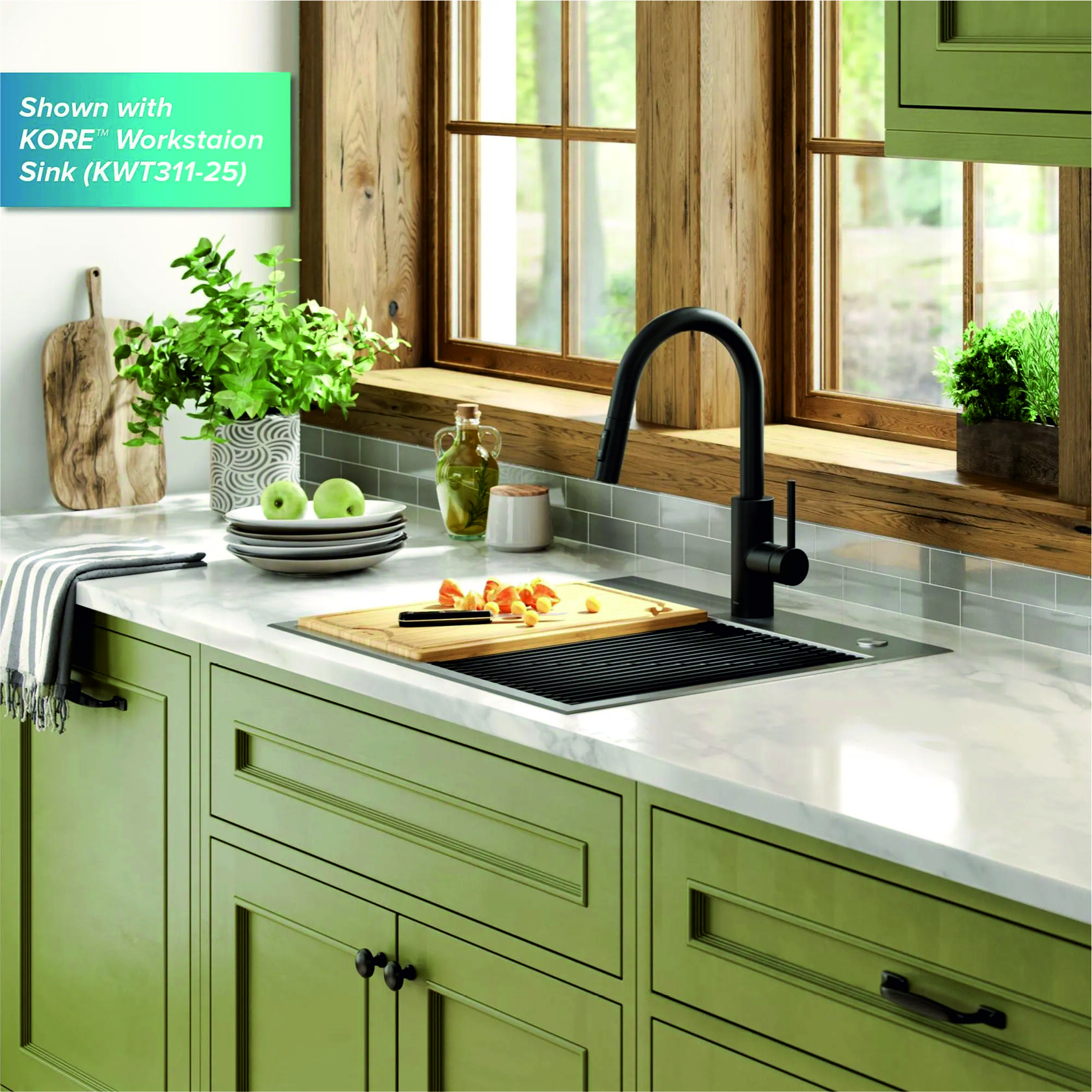 Кухонный смеситель Kraus KPF-2620MB - изображение 5