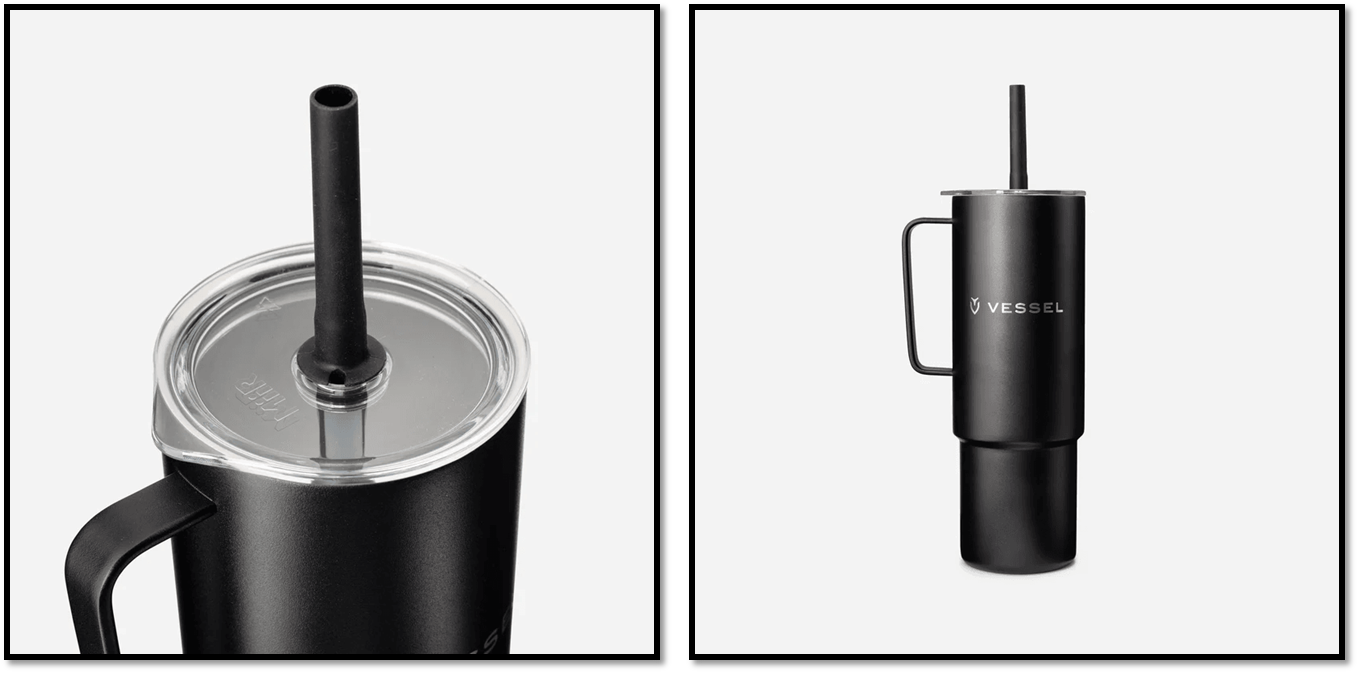 Vessel x MiiR All Day Straw Cup Black