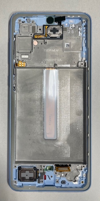 Дисплей с тачскрином Samsung (Самсунг) A336 / A33 (сервисный 100% оригинал) (синий) с рамкой