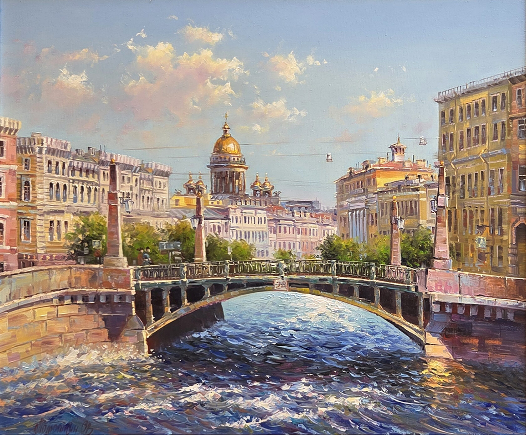 Картина «У Поцелуева моста» - Олег Полюткин
