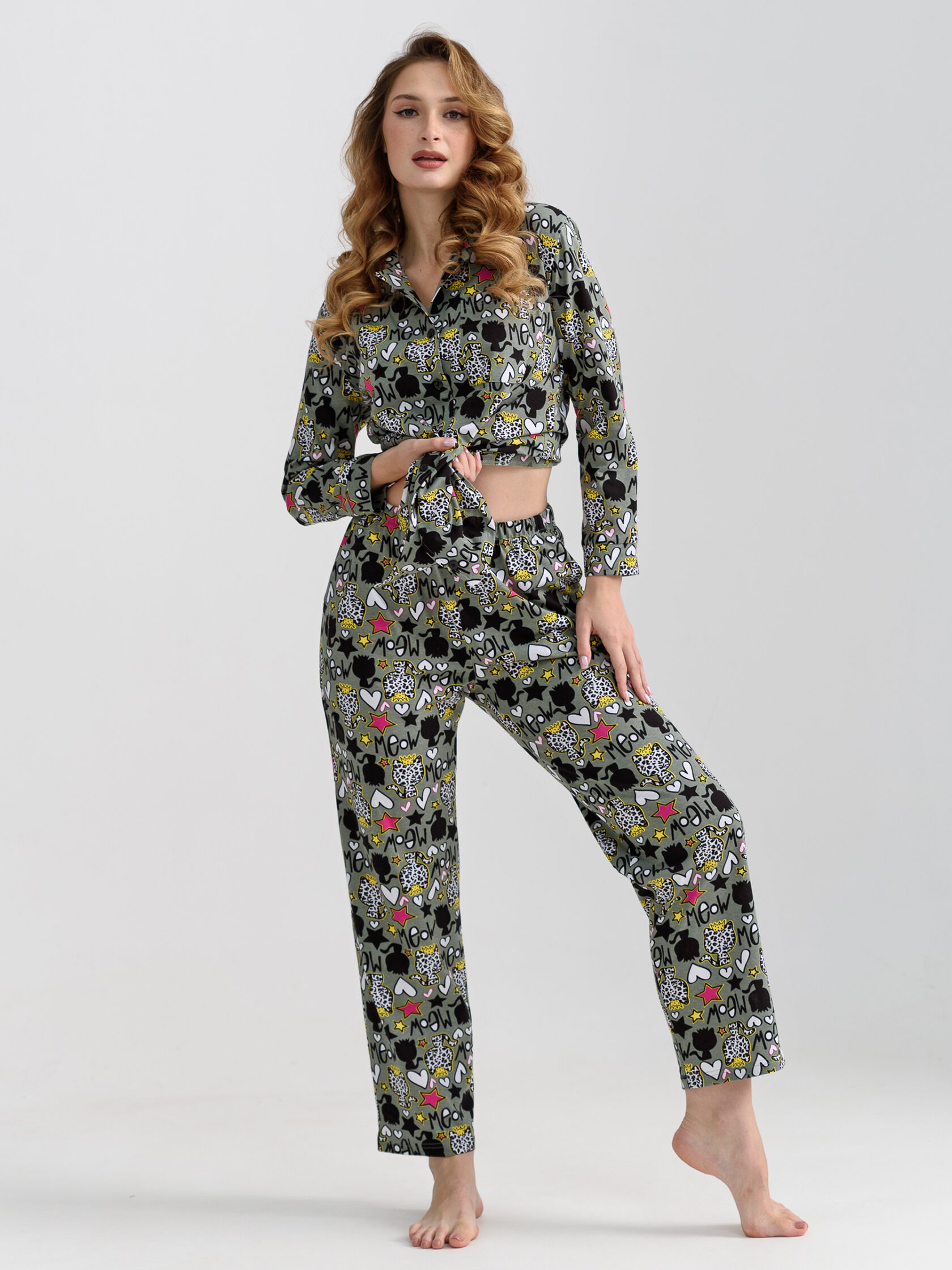 
Пижама женская "Мяу" (классическая)