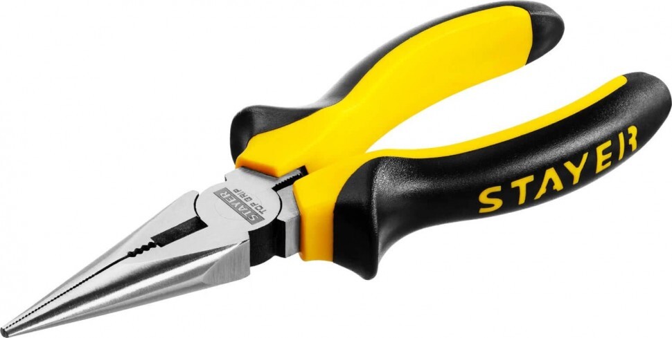 Тонкогубцы TOPGrip, 160 мм, (2205-3-16) STAYER