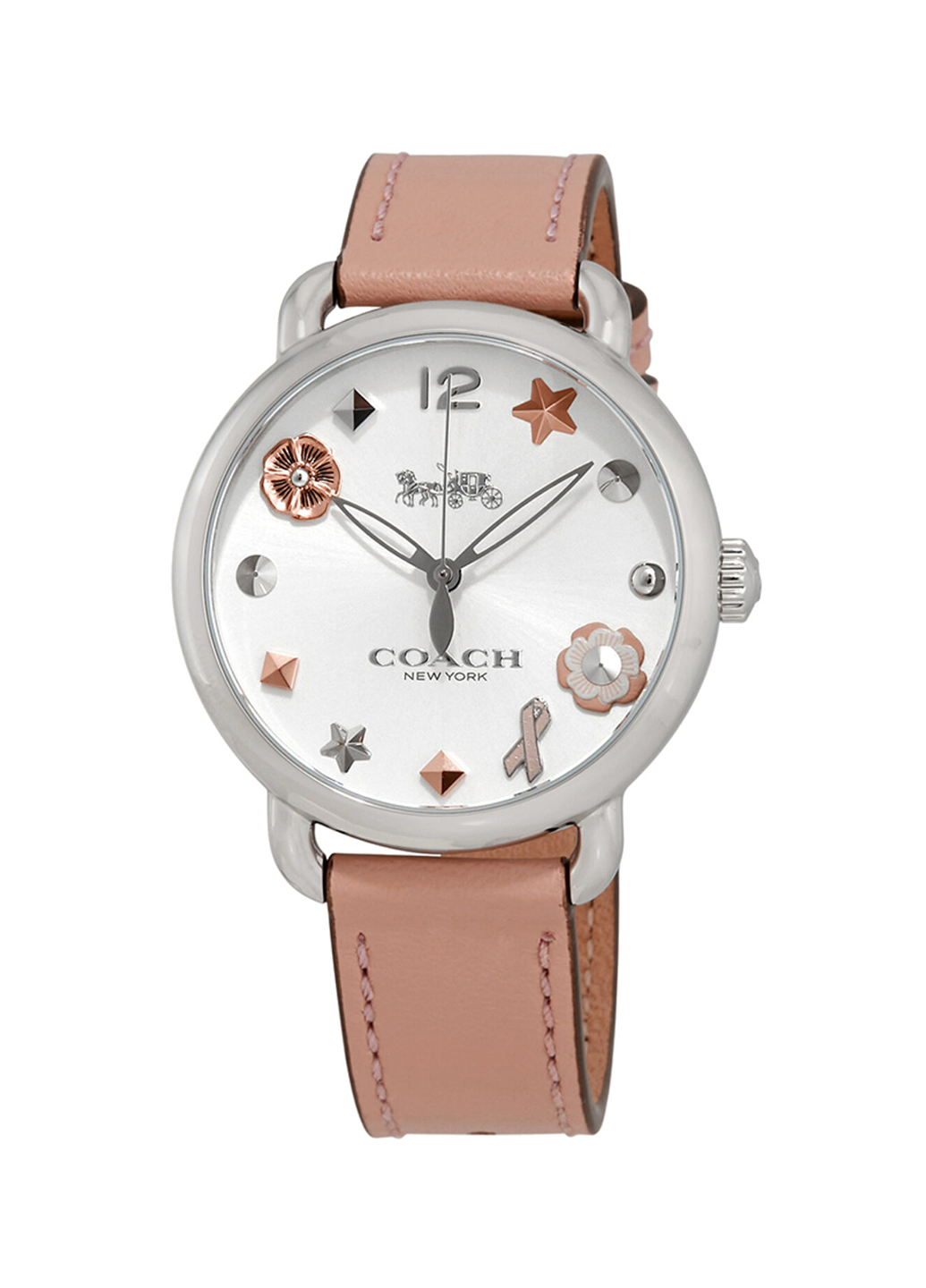 Ladies' Coach Delancey Chronograph Grey IP Watch (Model: 14502841