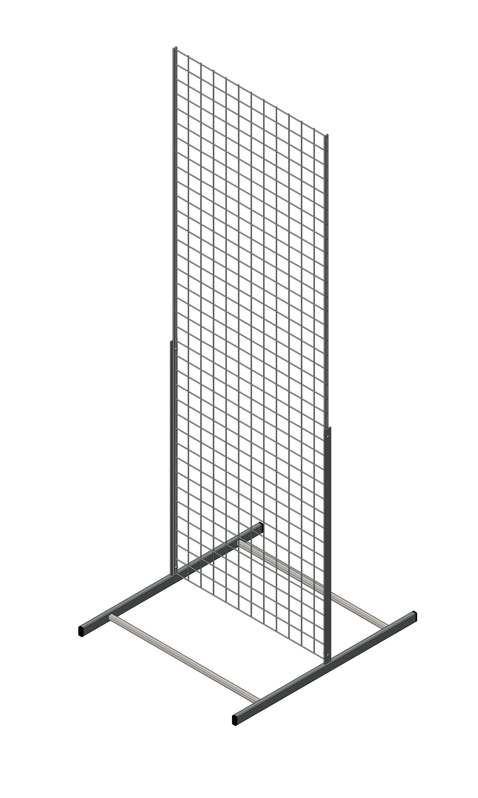 Стенд на базе сеток с двойным кантом двухсторонний