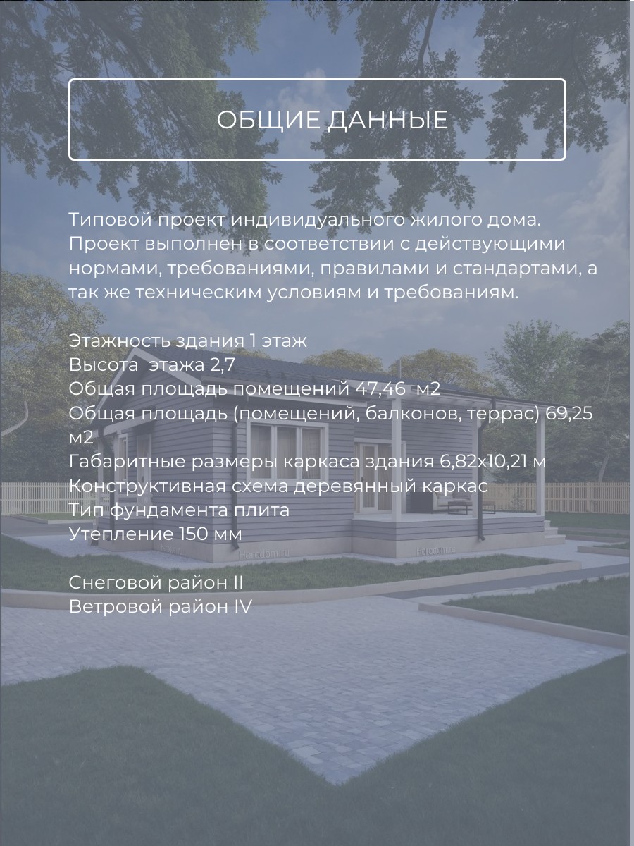 Проект дома с сауной 48 м2 / Каркасник / — фото 7