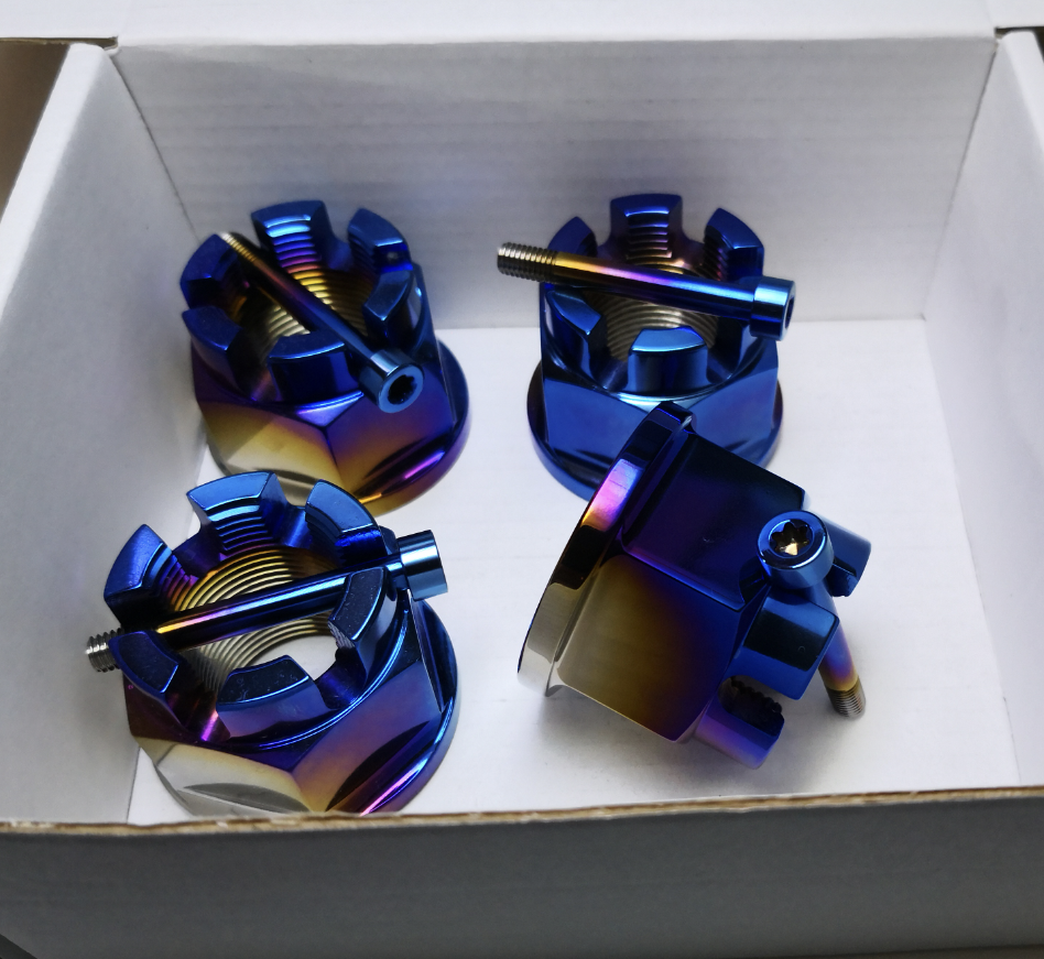 Titanium axle nuts for Nissan Gtr R32 R33 R34 R35
