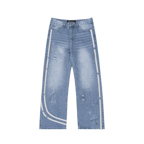 Blue T-Shirt & Striped Jam Pants Set – Rapife SS26 In Stock Now main image 1