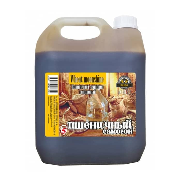 Концентрат Пшеничный самогон (wheat moonshine) "Kolsold", 5.16 кг - KolSold