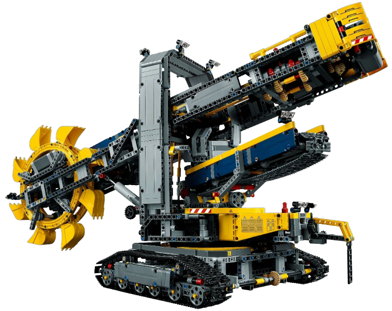 Конструктор техника. LEGO Technic роторный экскаватор. LEGO Technic 42055. Конструктор LEGO Technic роторный экскаватор (42055). LEGO Technic 42055 роторный экскаватор.