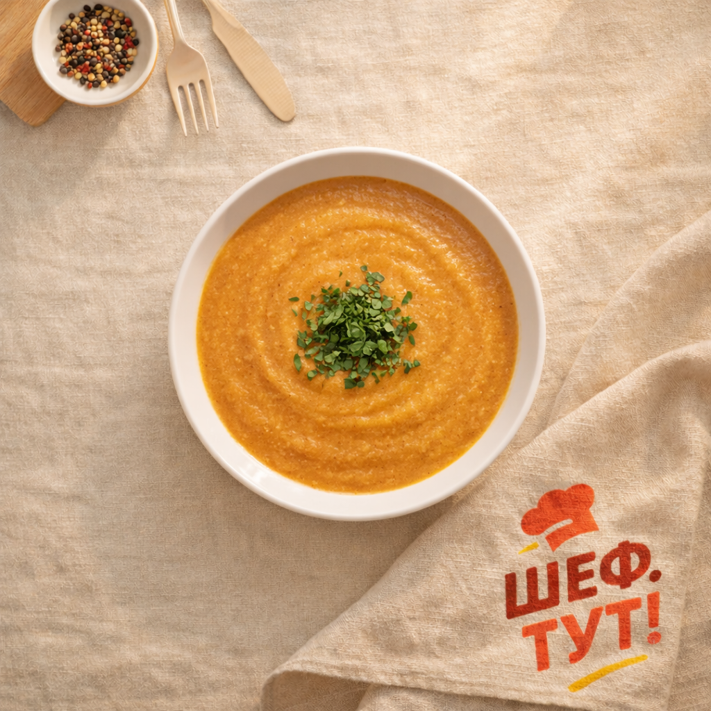 Турецкий суп пюре из чечевицы