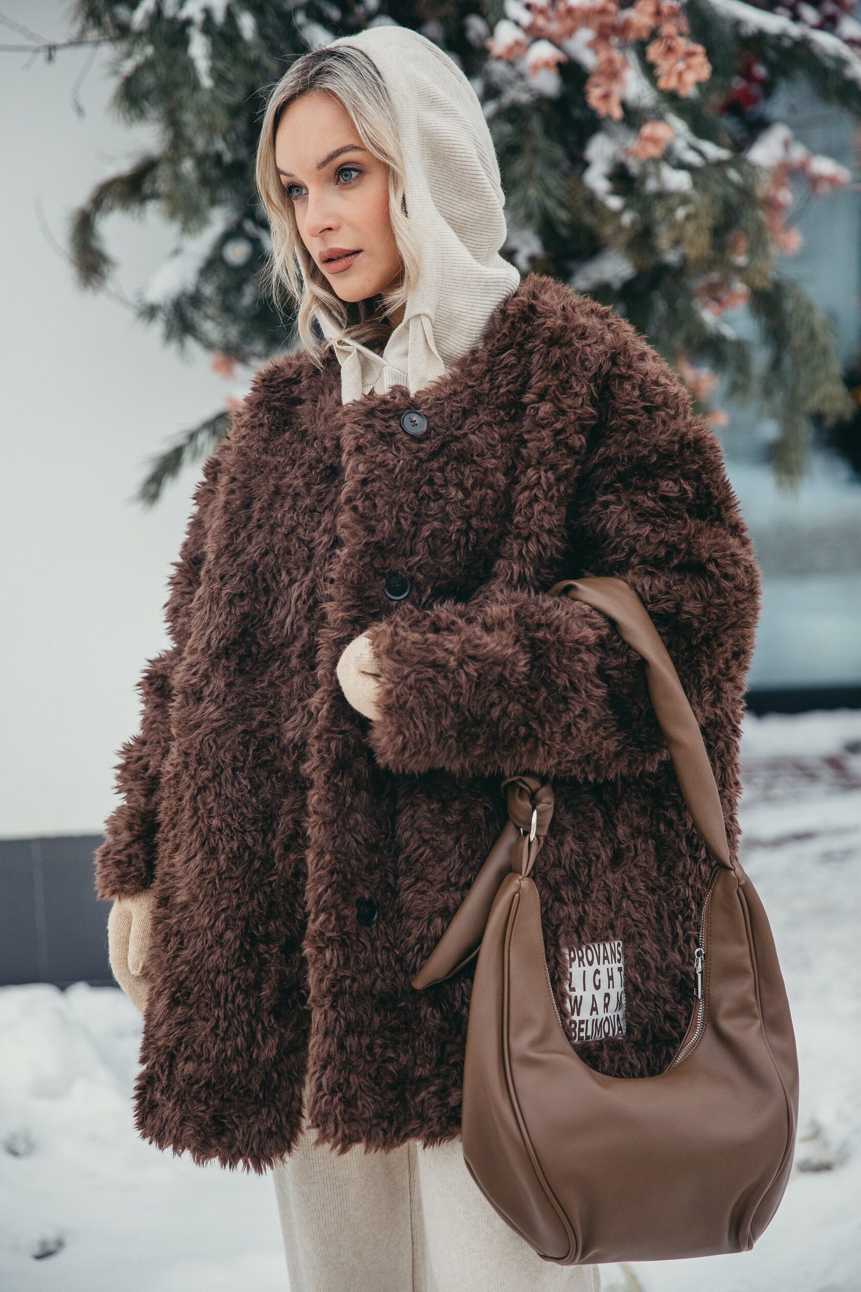 Шубка «Curly» из экомеха