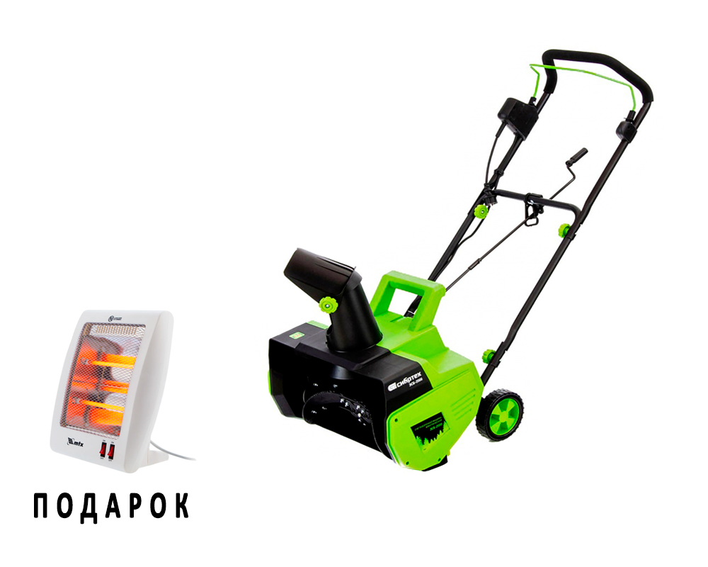 Снегоуборочная машина электрическая ЭСБ-2000, 2 кВт// Сибртех