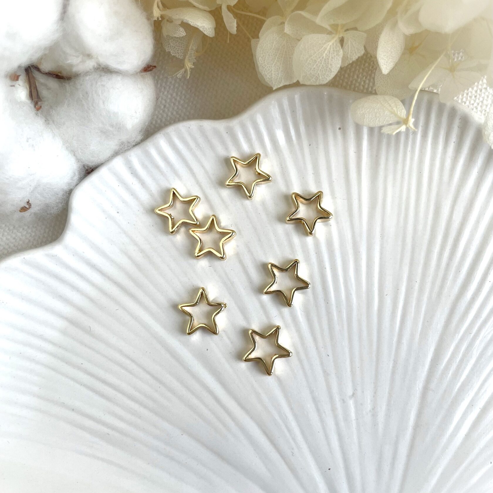 Кулон звезда, 10 мм, золото