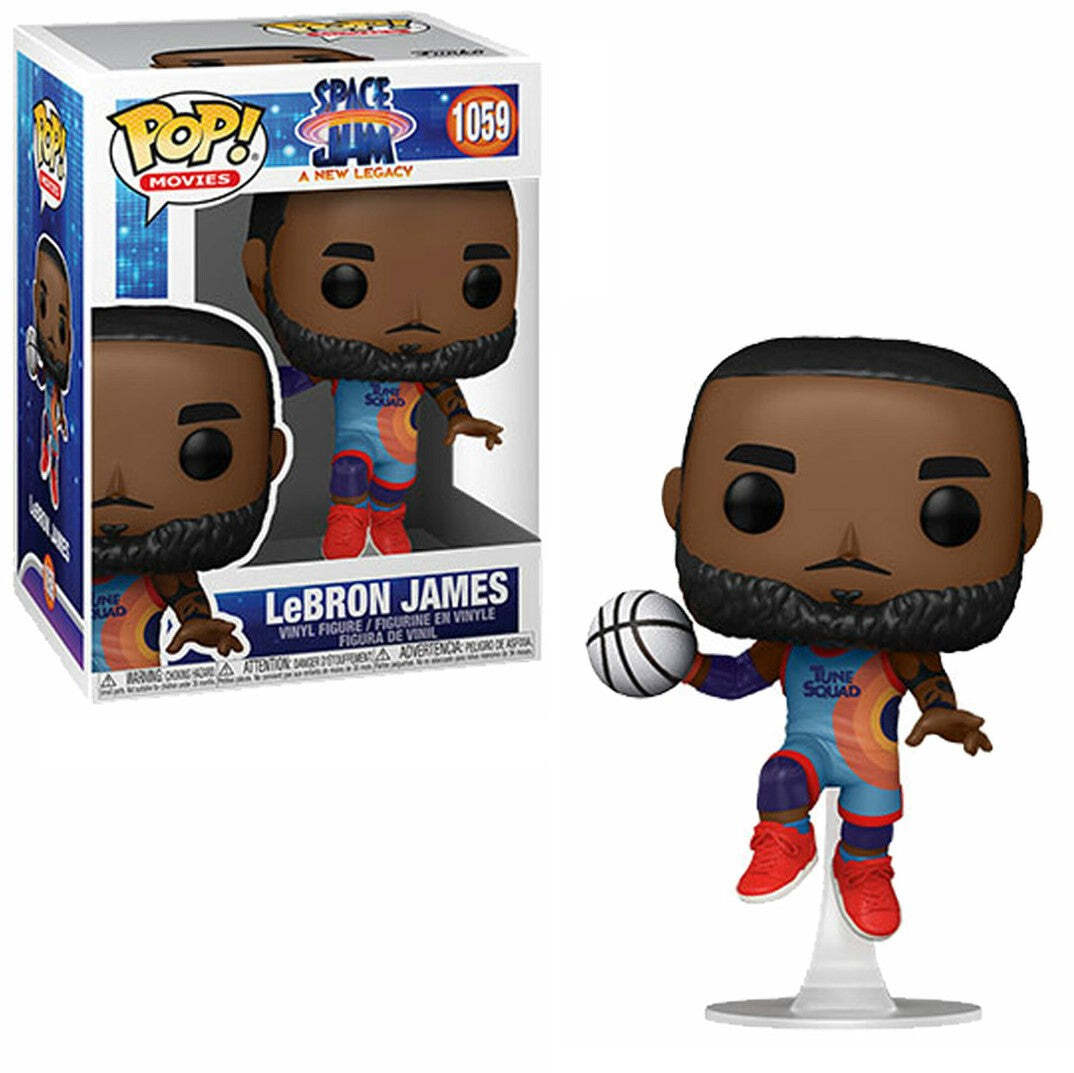 Funko Pop! Space Jam 2 – Leaping Lebron James Vinyl-Figur, Ca. 9,5 Cm, Sammlerstück Für Films Fans