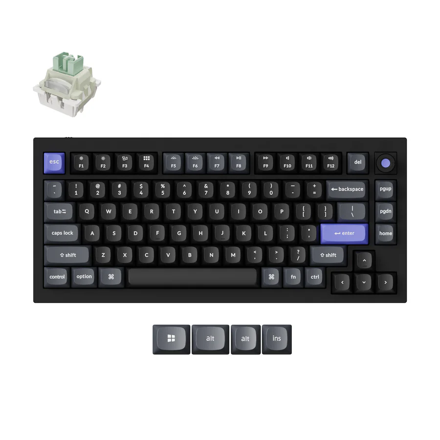 Keychron Q1 HE 8K — магнитная клавиатура 75%, 8000 Гц, купить с