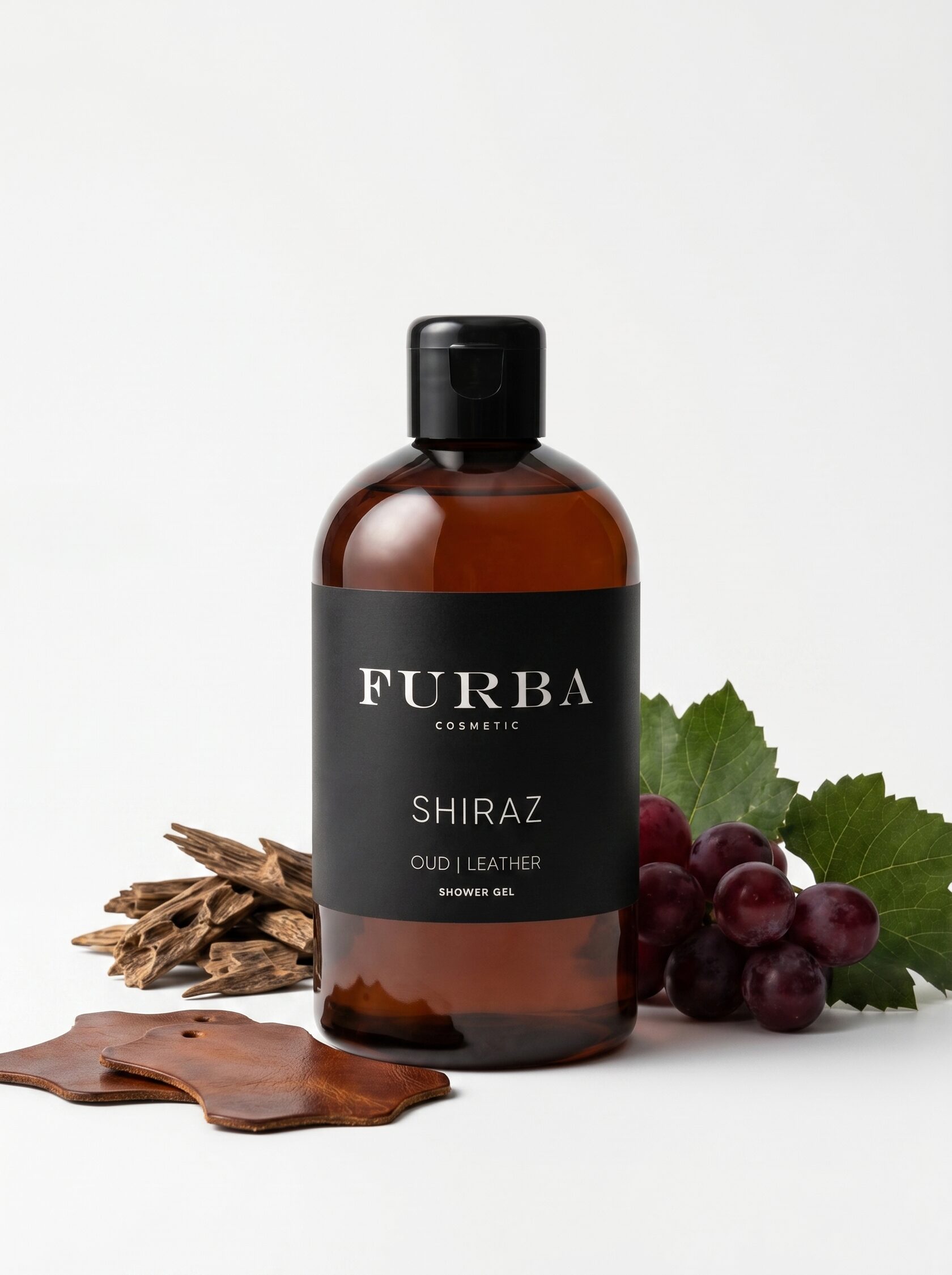 Парфюмированный гель для душа Furba Shiraz c насыщенным ароматом уда, жасмина, розы и шафрана, 300 мл