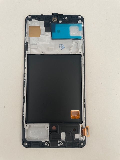 Дисплей с тачскрином Samsung (Самсунг) A515 / A51 OLED в рамке черный полный экран