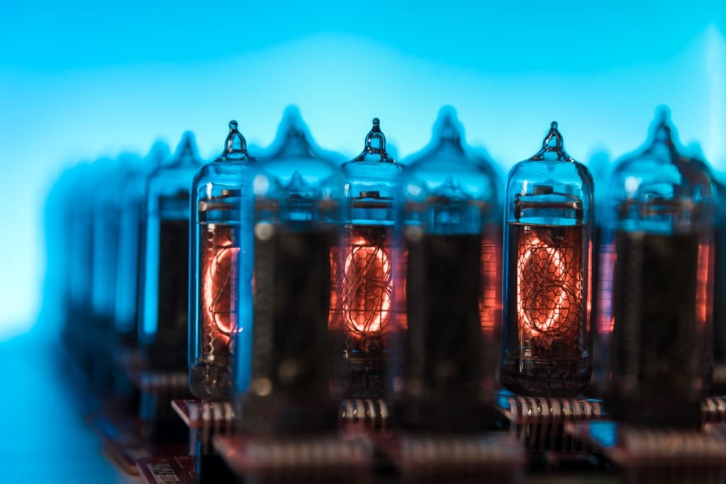 Tubes from a particular year (1971-1992) nixie tube clock