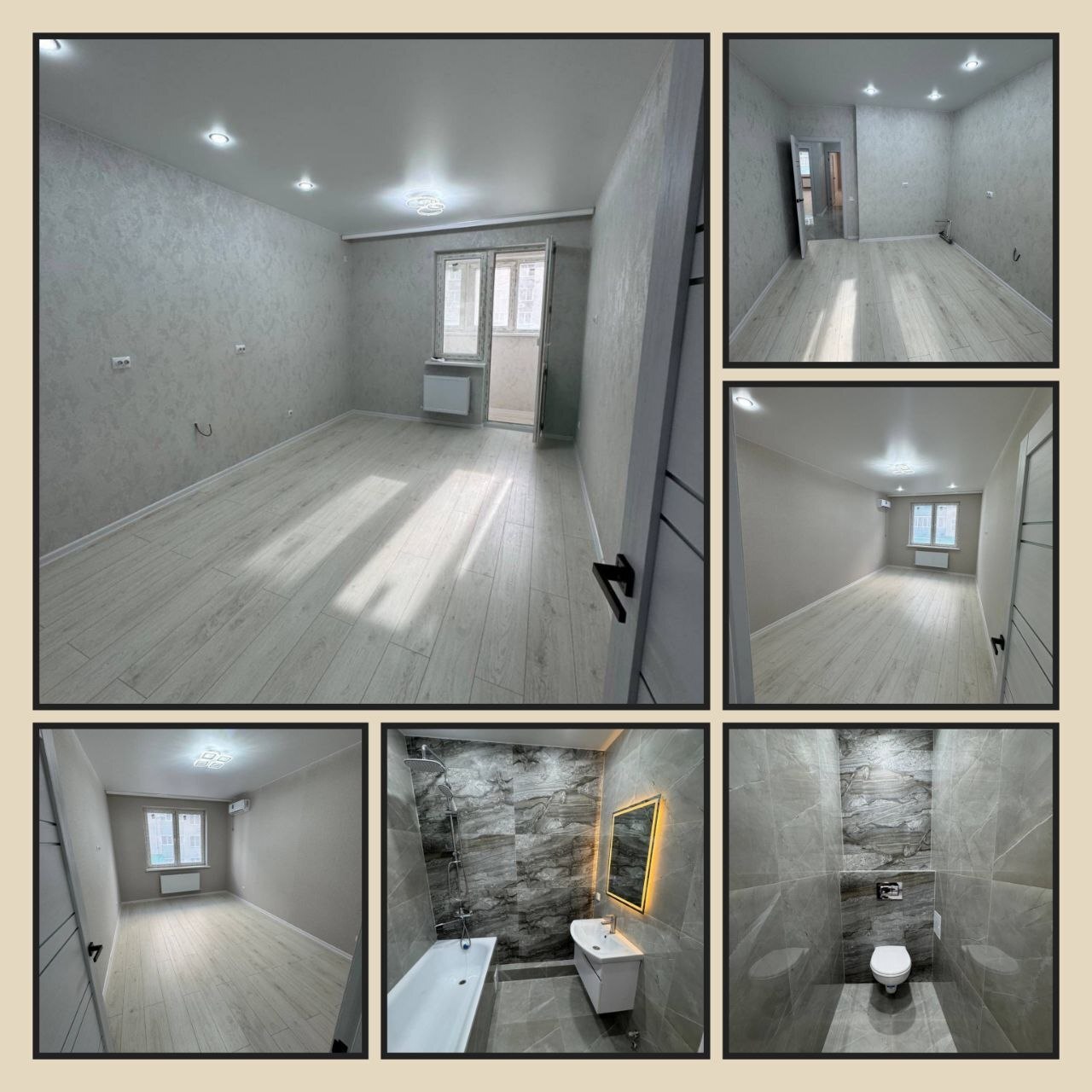 2-комнатная квартира, 63 м², ЖК Краски · П. Краснодарский