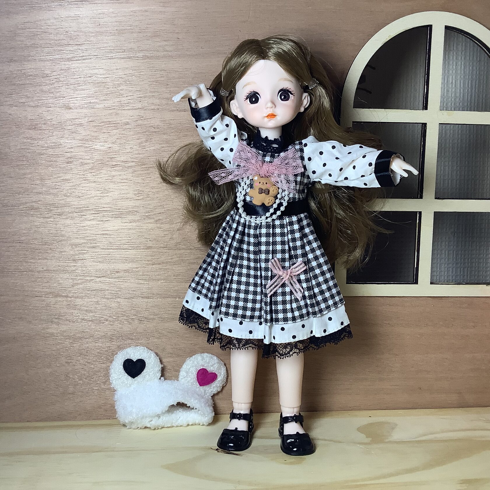 Belle Poupée BJD de 30 Cm 18 Poupée Princesse Articulée Flexible avec Robe pour Enfants