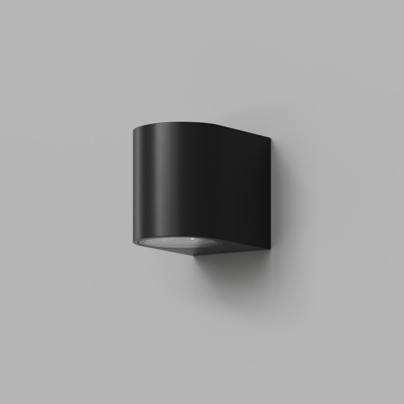 DK9790-BK Настенный уличный светильник NARVIK, IP44, GU10 LED, до 15 Вт, черный, алюминий - вид 2