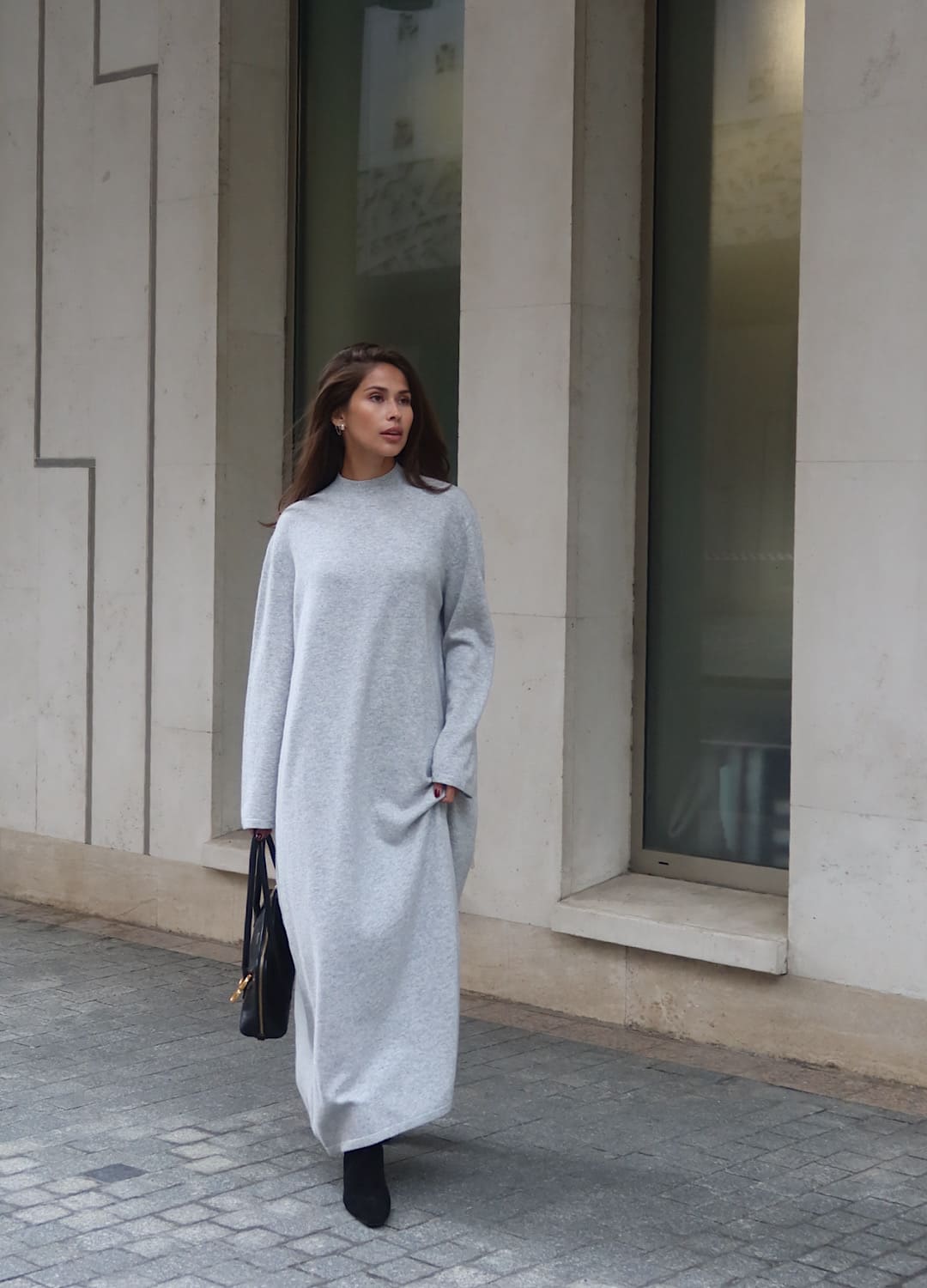 

Платье Prima из шерсти - Серое, Cozy grey;серый