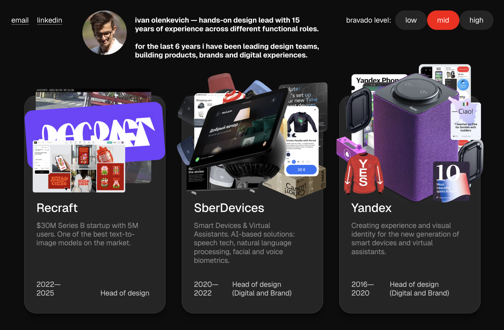 Ivan Olenkevich portfolio preview