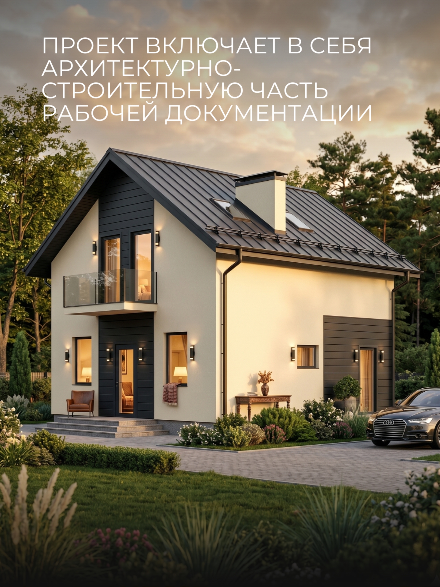 Проект дома 83 м2 / Газобетон / 2 этажа  — фото 4